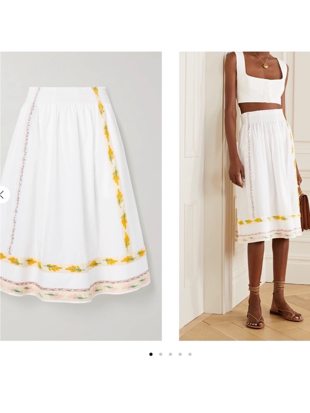 NWT Tory Burch Ribbon Embellished Skirt